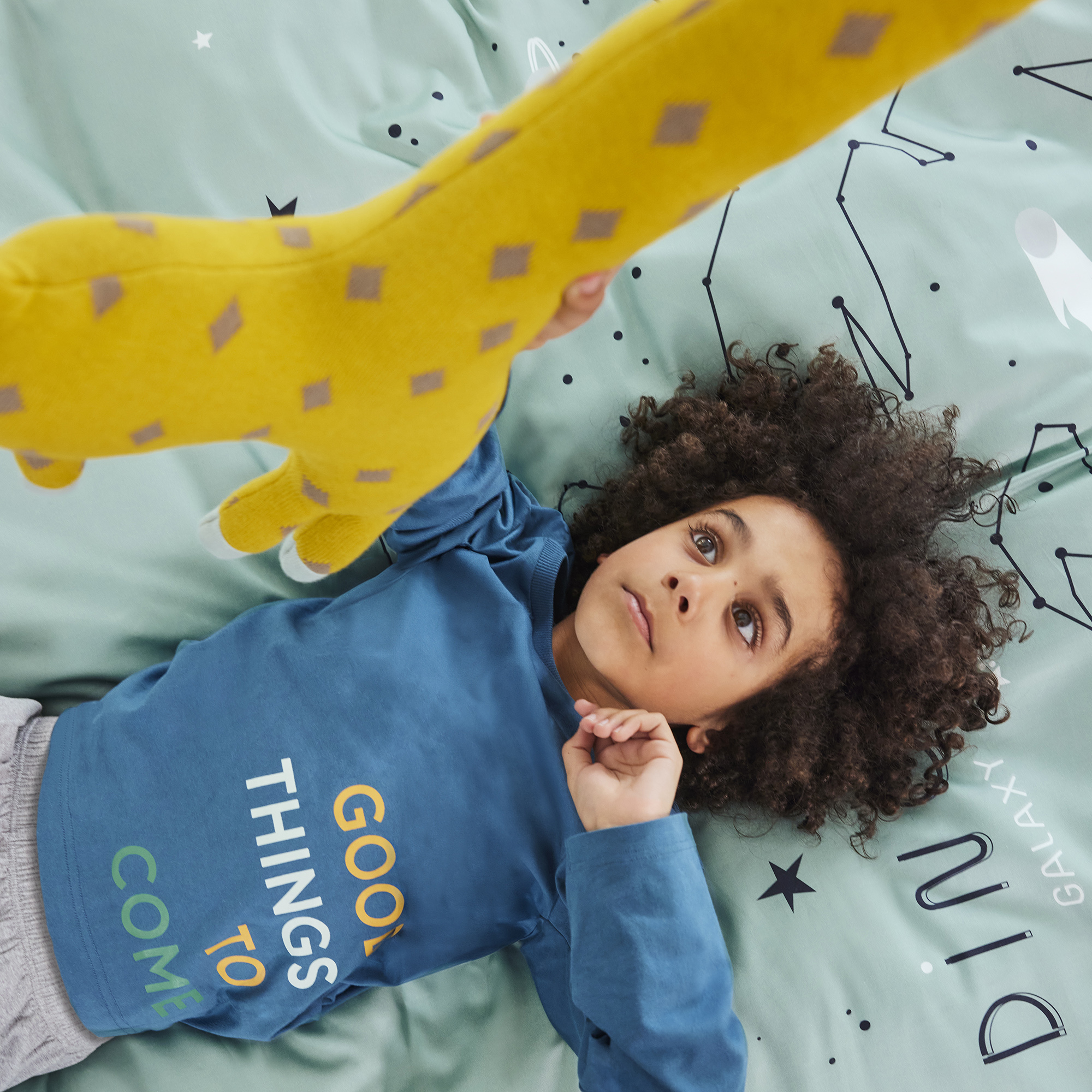 s.Oliver Satinbettwäsche Junior Sternzeichen Dino