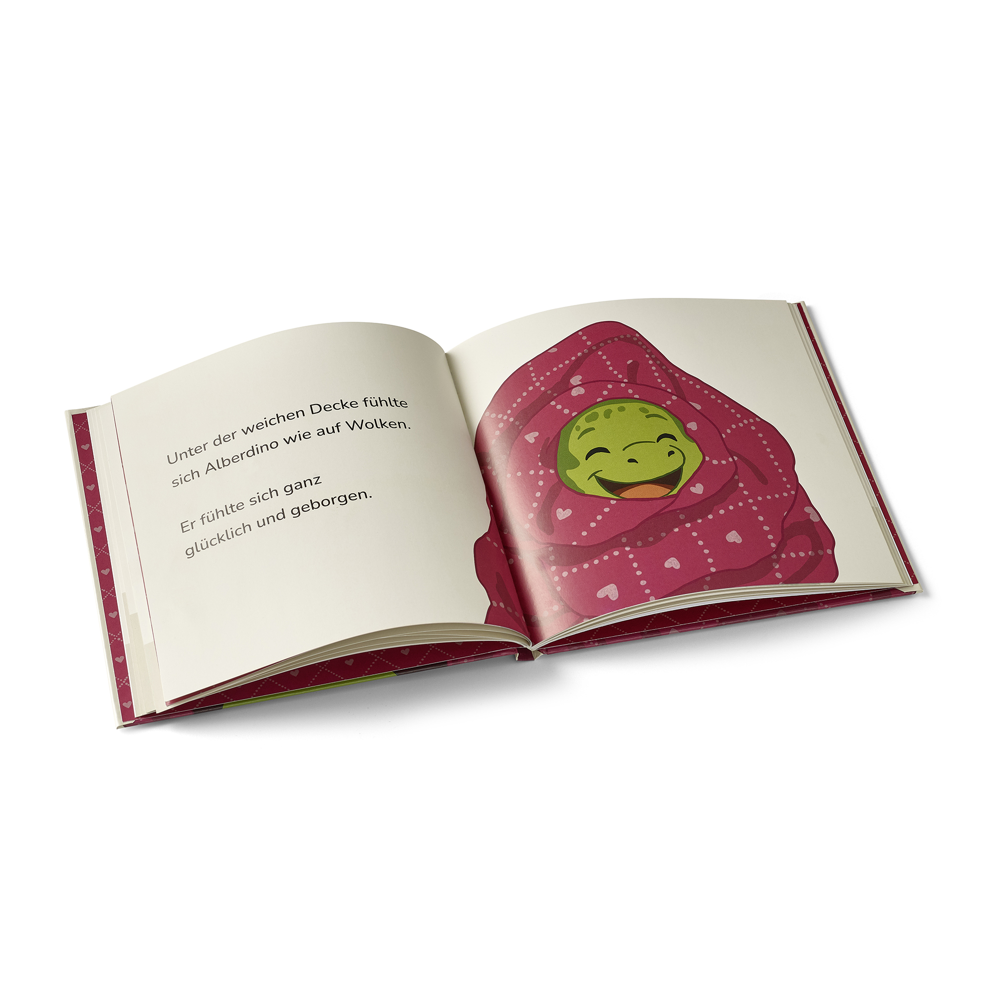 Kinderbuch, Illustration, rosa Decke, lächelndes Gesicht, offenes Buch, Kinderbuch, rosa Decke, lächelndes Gesicht, Illustration, offenes Buch, Bilderbuch, rosa Decke, Lächelndes Gesicht, Kinderbuch, Kuschelfell