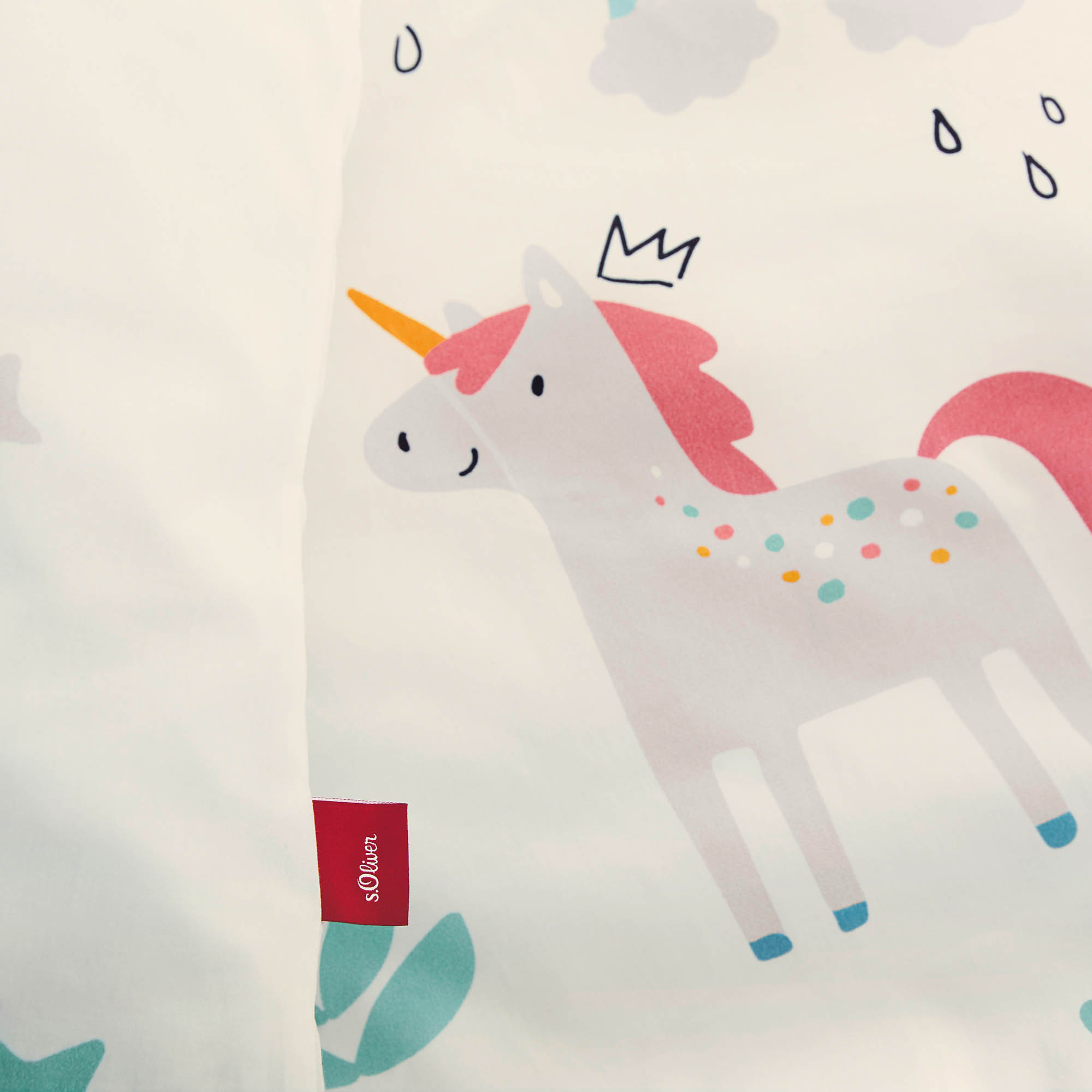 s.Oliver Satinbettwäsche Junior Einhorn
