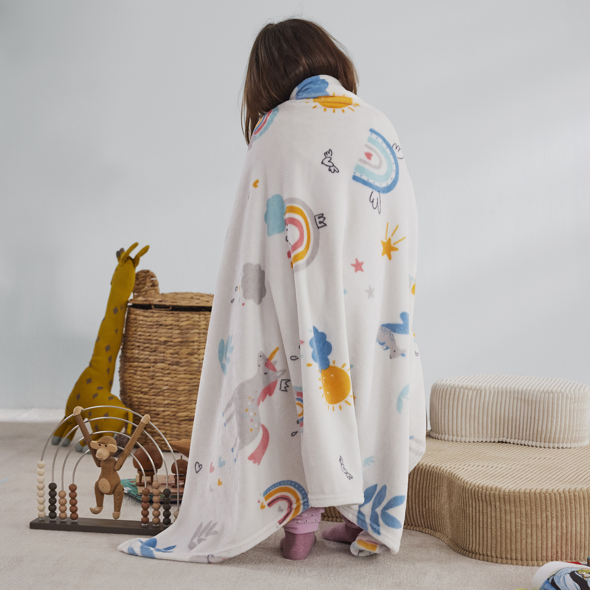 s.Oliver Flanellfleece Decke Junior Einhorn