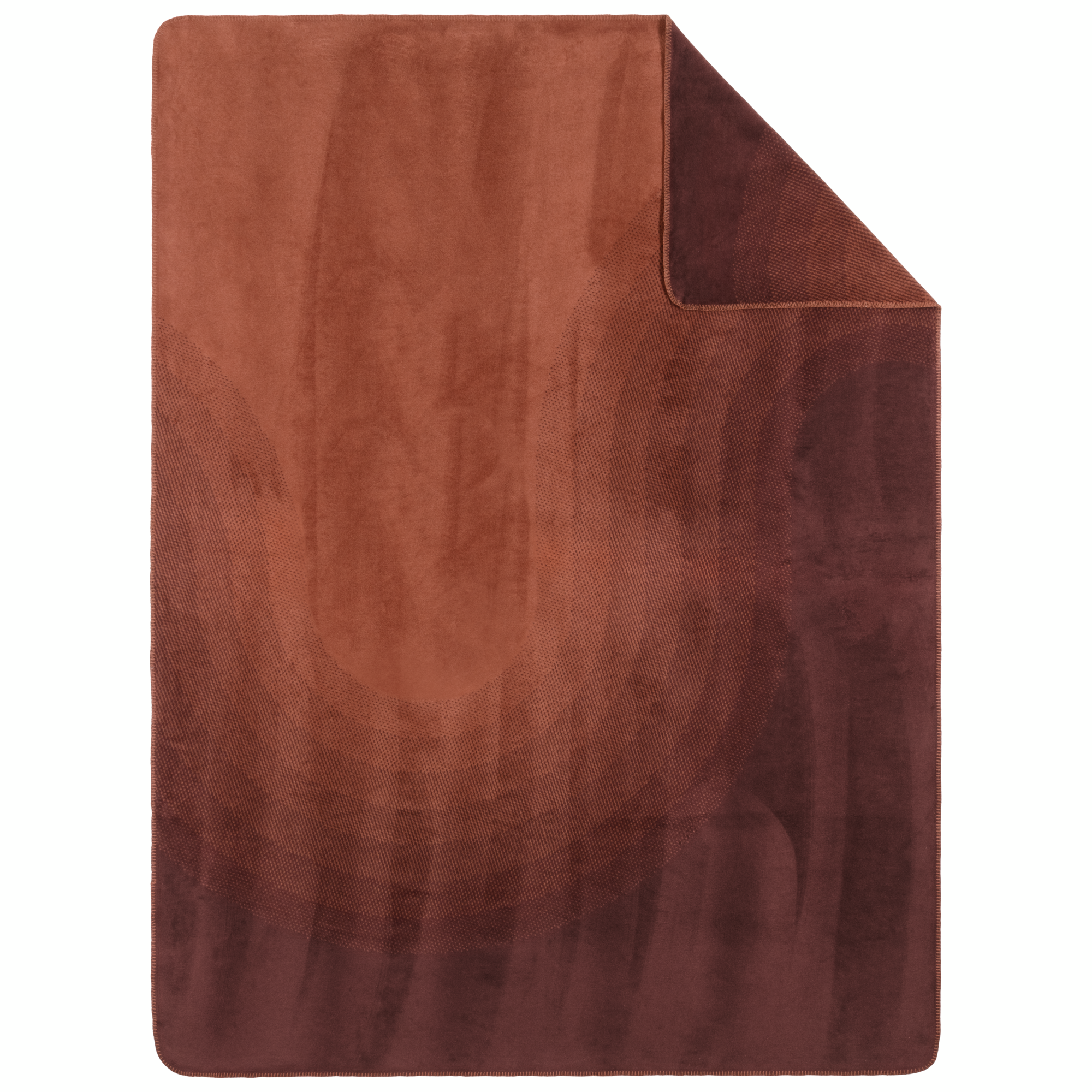 Teppich, Flurteppich, braun, geklappte Ecke, weiche Textur