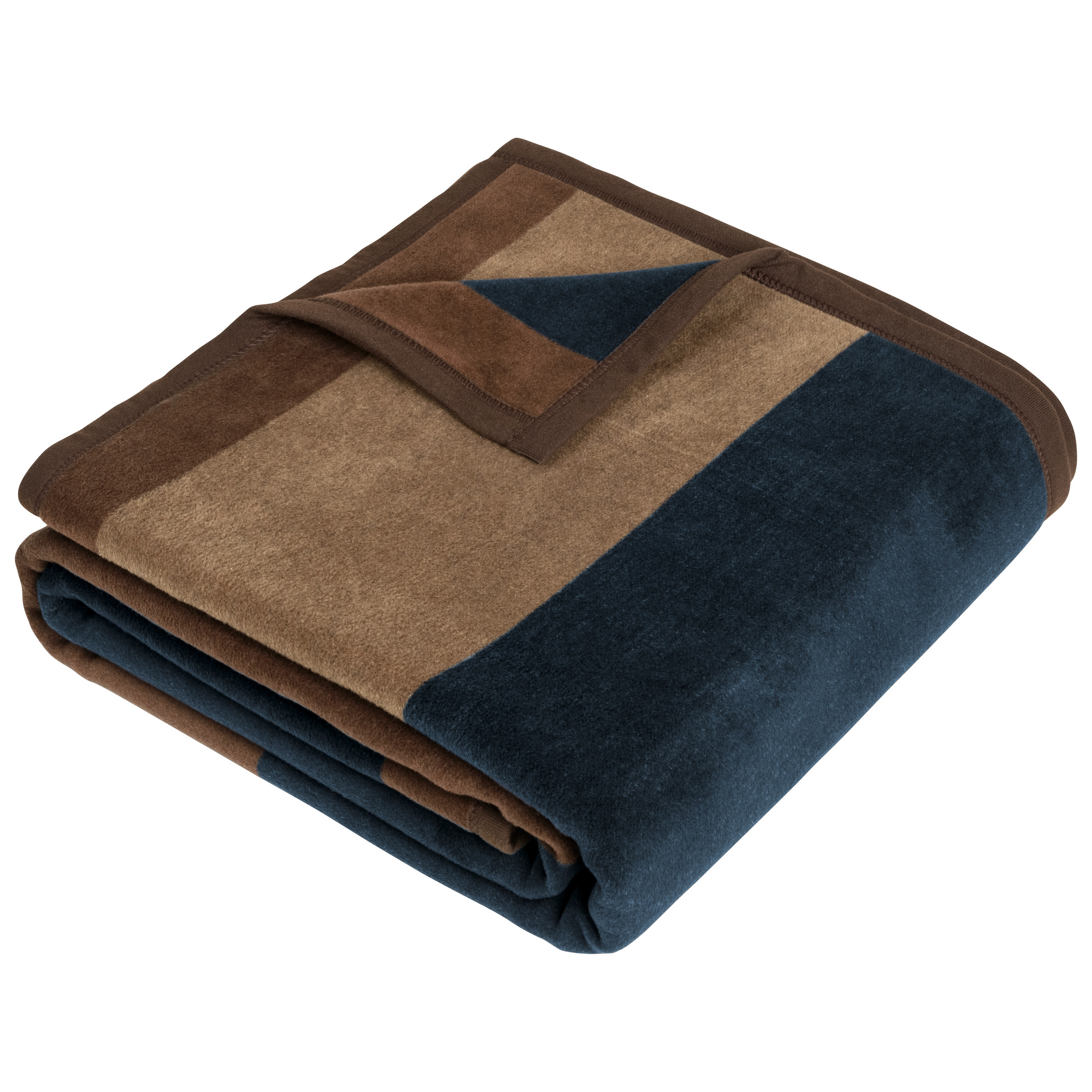  plaid, Fleece, Decke, Decke, braun-blau
