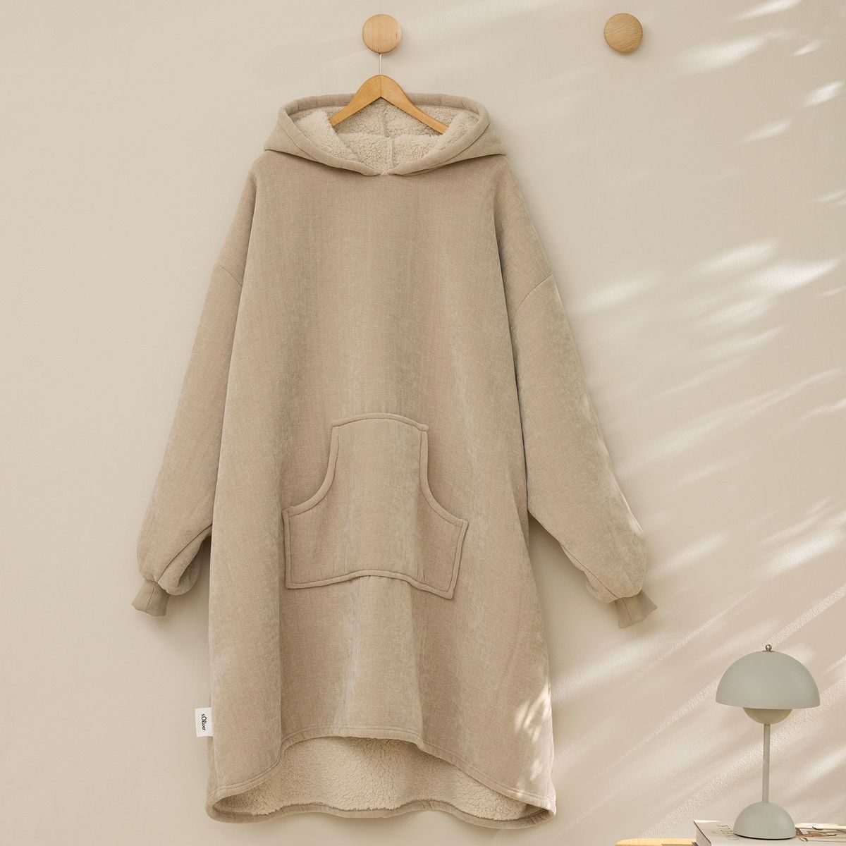 Dekoration für Zuhause, Kapuze, Hoodie, Hemd, Tasche, Fleece, Beige